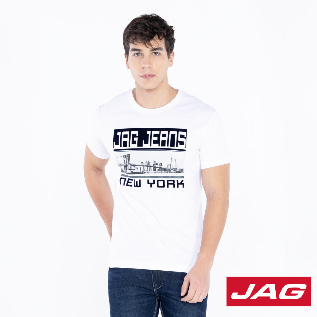 Jag Men's NYC Rugged Boxy Fit Graphic Tee