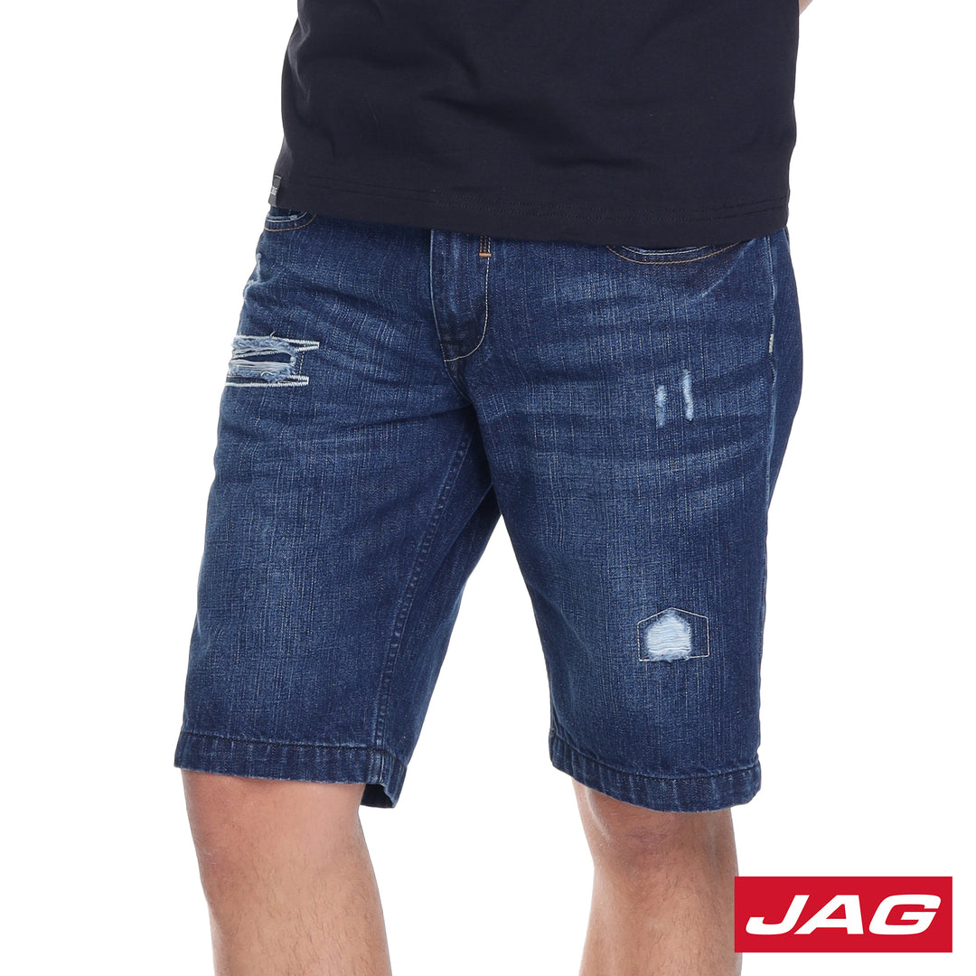 Jag Black Men's Distressed Denim Shorts 14666588