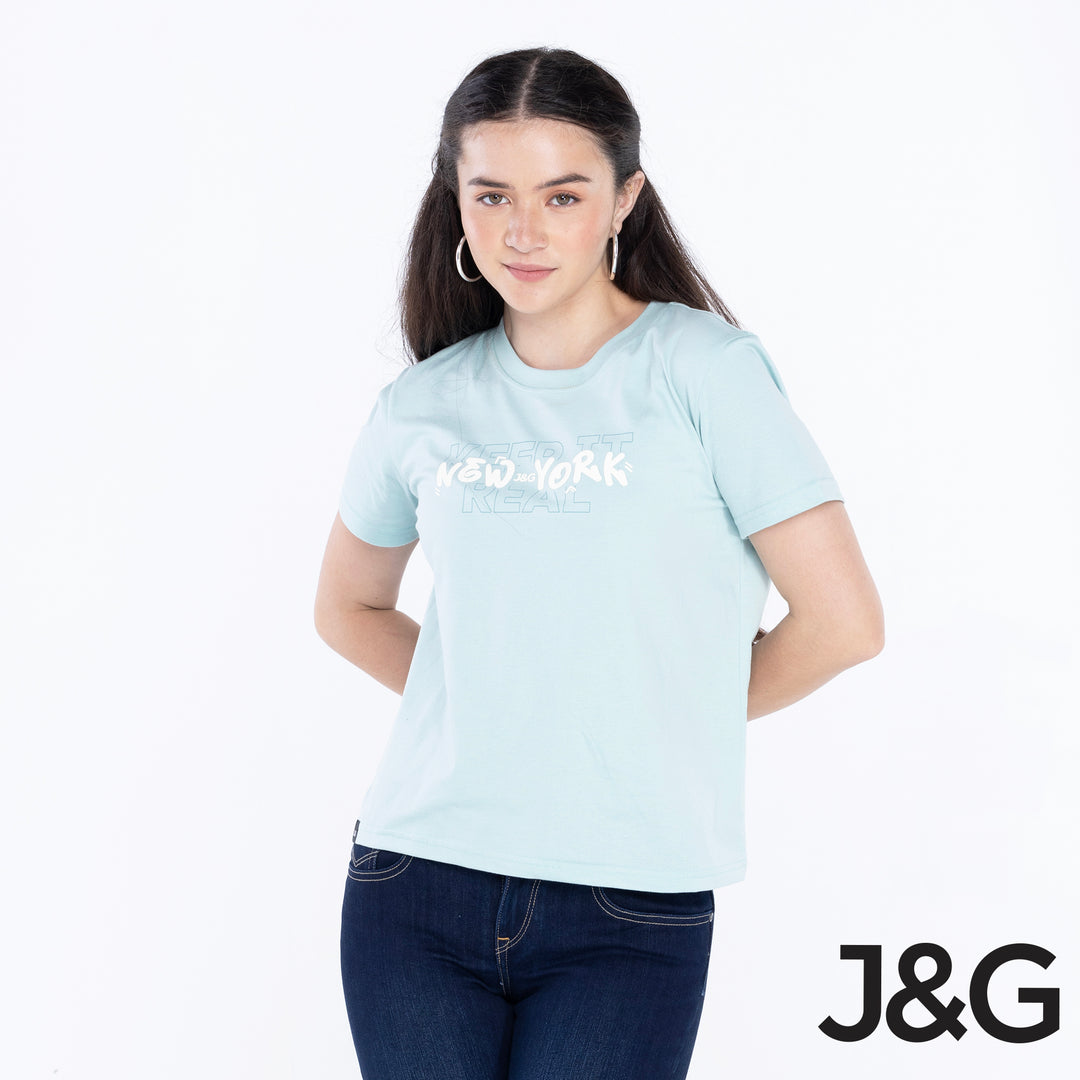 J&G Girl's NYC Relaxed Fit Graphic Tee