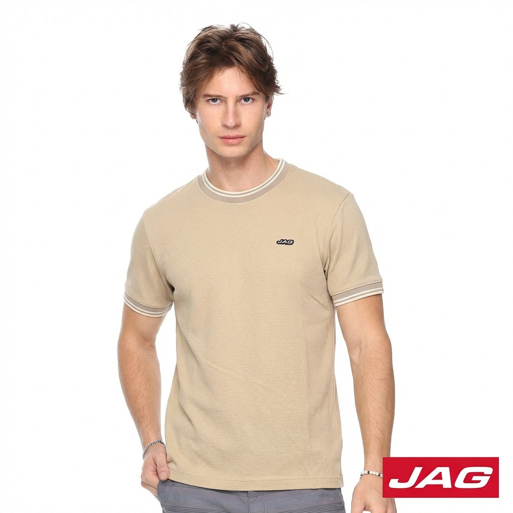 Jag Men's Roundneck Rugged Boxy fit Popcorn 31CU2001