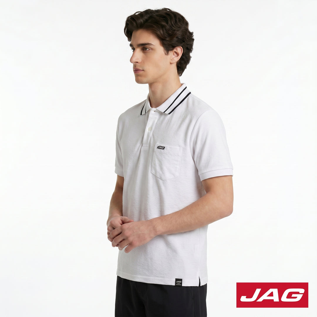 Jag Men's American Vintage Short Sleeve Polo Shirt 91PJ3000