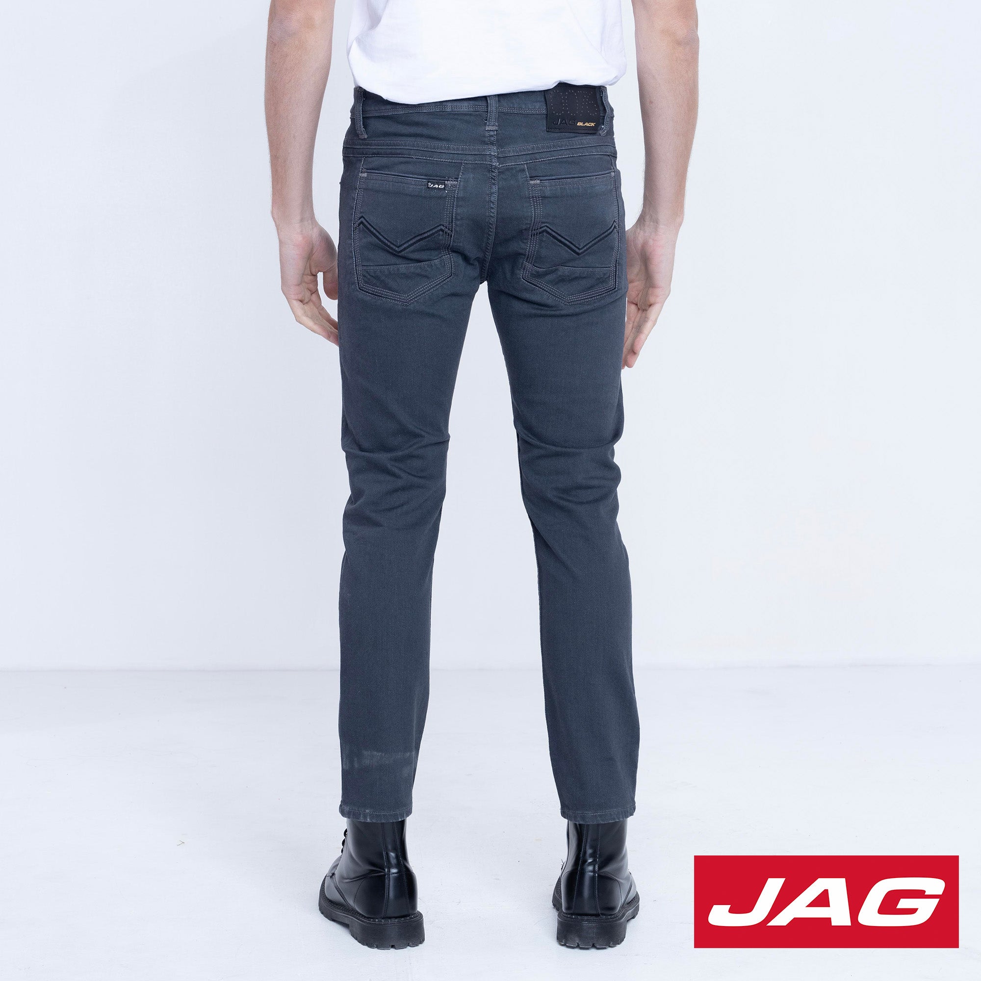 Jag Black Men s Cropped Skinny Jeans in One Wash Jag Jeans