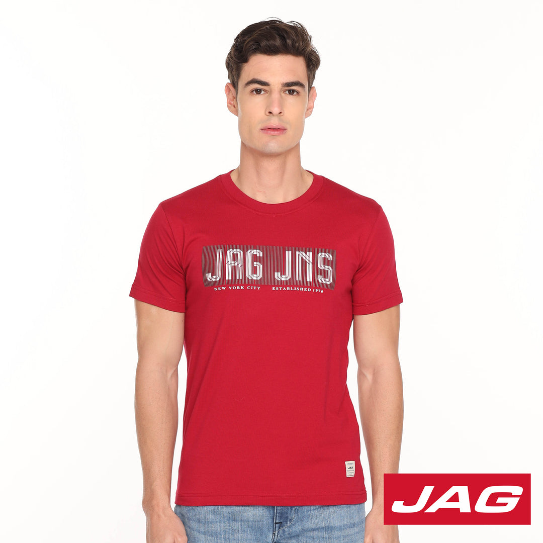 Jag Men's Tops Round Neck Rugged Boxy 33TJ2001