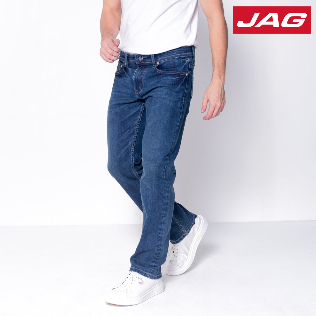 Jag Men's Classic Slim Straight