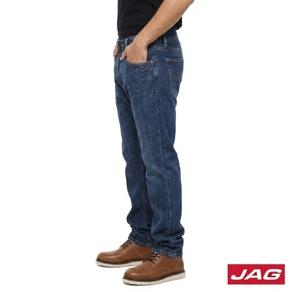 Jag Men’s Loose Straight Denim Pants 30" Jeans 190114G5