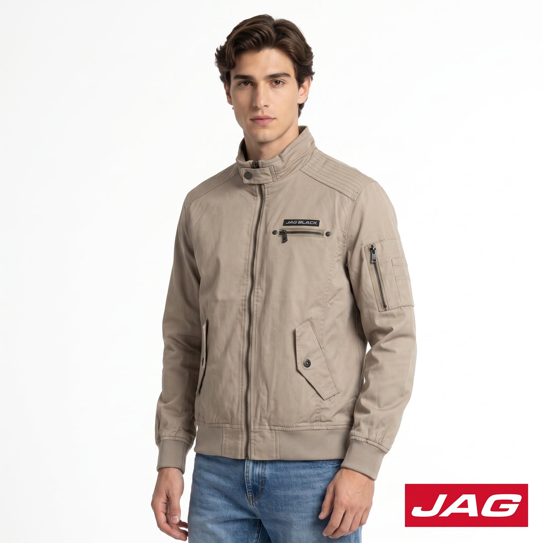 Jag Black Men’s Moto Fit Lightweight Bomber Jacket 57D9F000