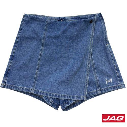 Jag Ladies Denim Skort 4" - Icy Blue