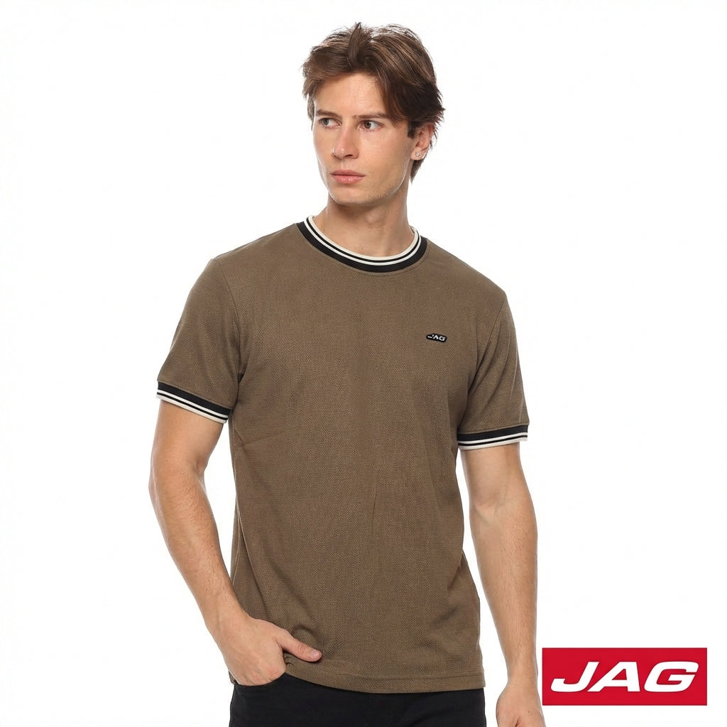 Jag Men's Roundneck Rugged Boxy fit Popcorn 31CU2001