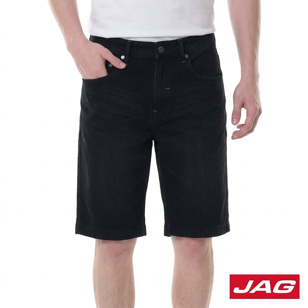Jag Black Men’s Denim Shorts 11" Classic Fit 113264K9