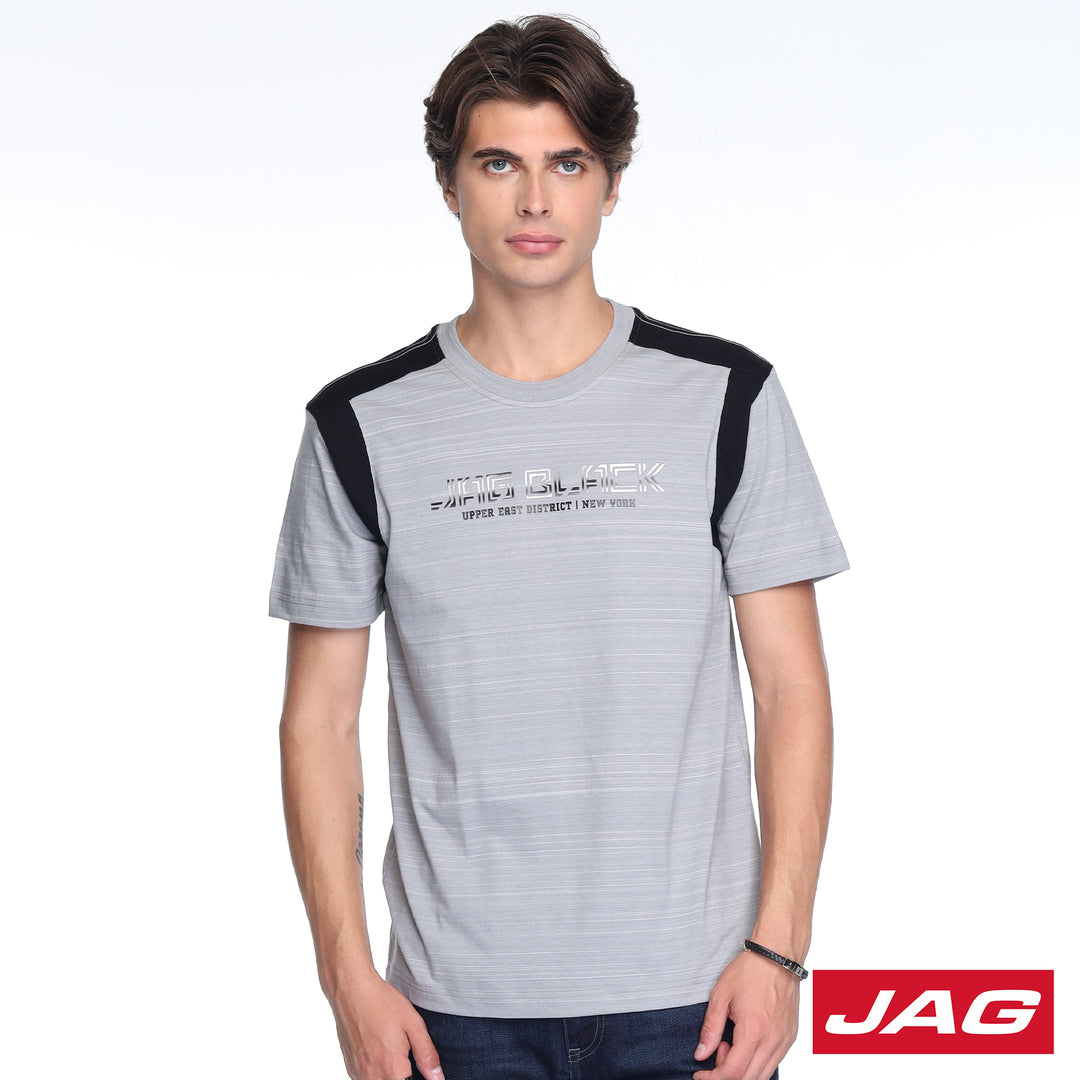 Jag Black Men's Round Neck Rugged Fit 30LF2001