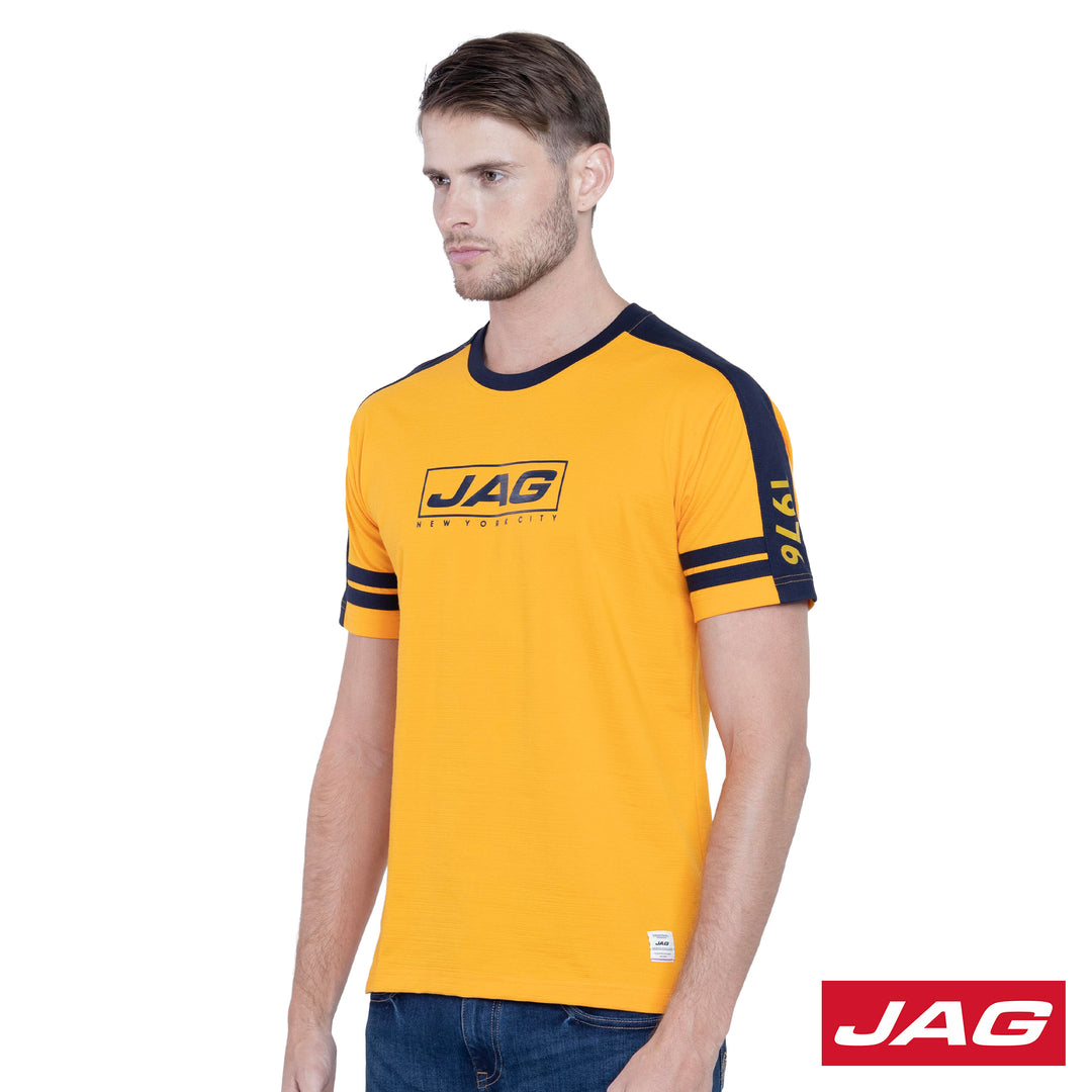 Jag Men's  Cut & Sew Logo Tee