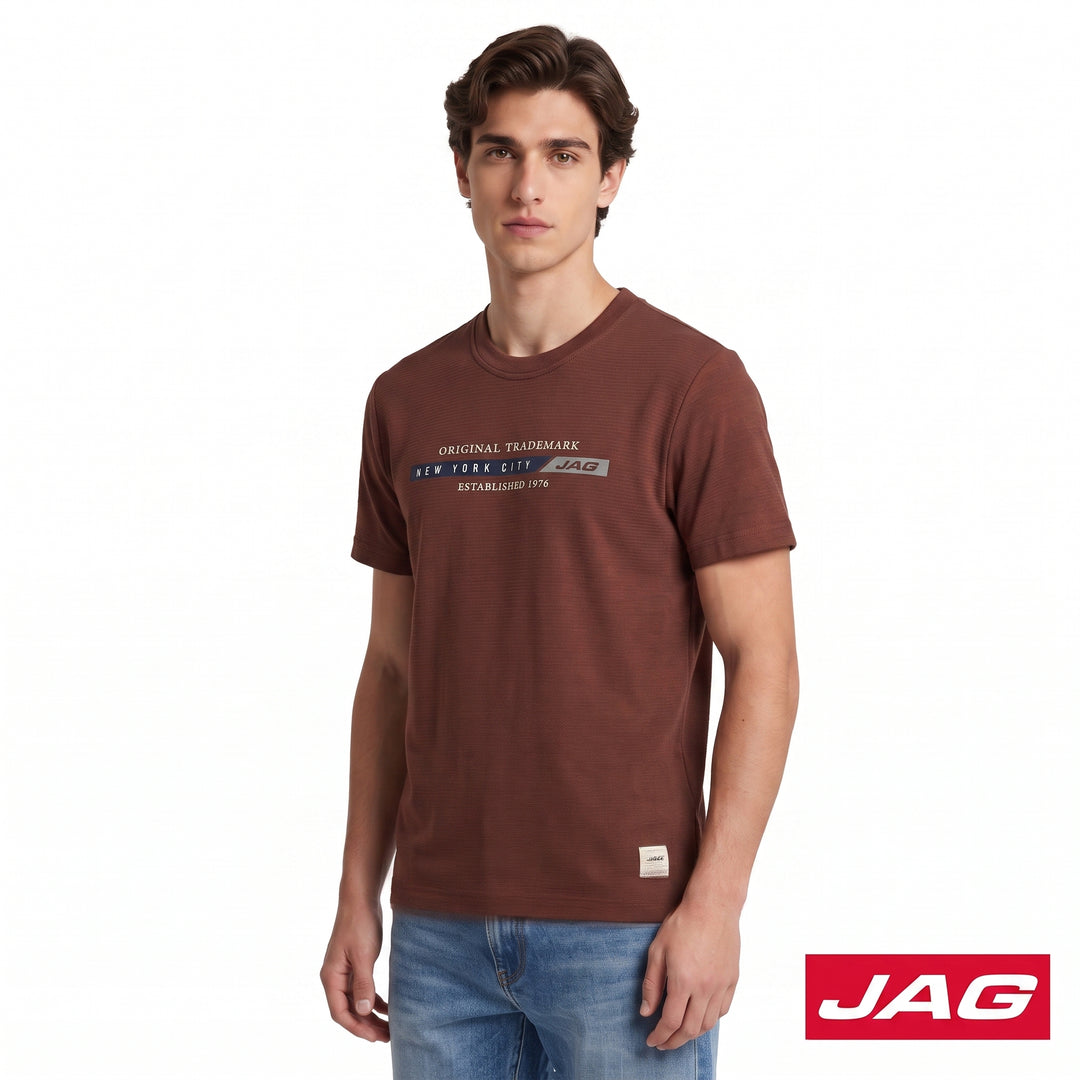 Jag Men’s Rugged Boxy Fit Basic Roundneck T-Shirt 32RE2001