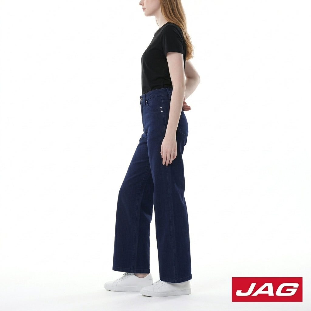 Jag Jeans Women's High Waist Wide Leg Denim Pants Loose Fit 21" 21371084