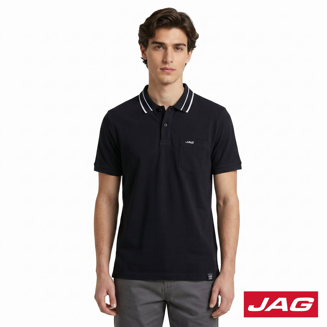 Jag Men's American Vintage Short Sleeve Polo Shirt 91PJ3000