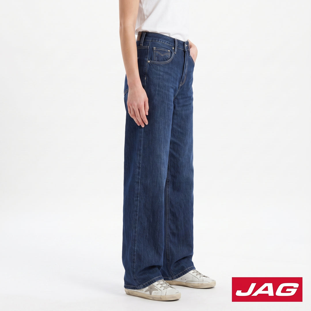 Jag Ladies Sexy Loose 21" Denim Jeans Original Fit High Waist Wide Leg 215622K5
