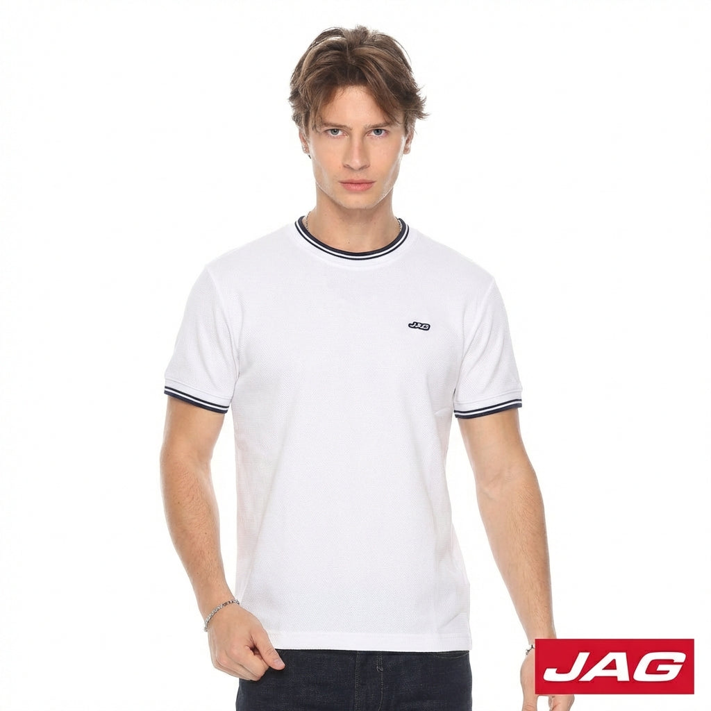 Jag Men's Roundneck Rugged Boxy fit Popcorn 31CU2001