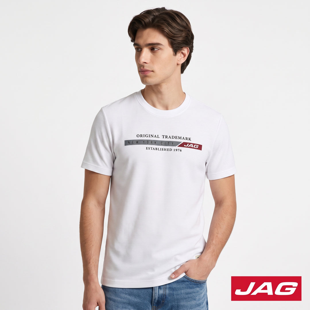 Jag Men’s Rugged Boxy Fit Basic Roundneck T-Shirt 32RE2001