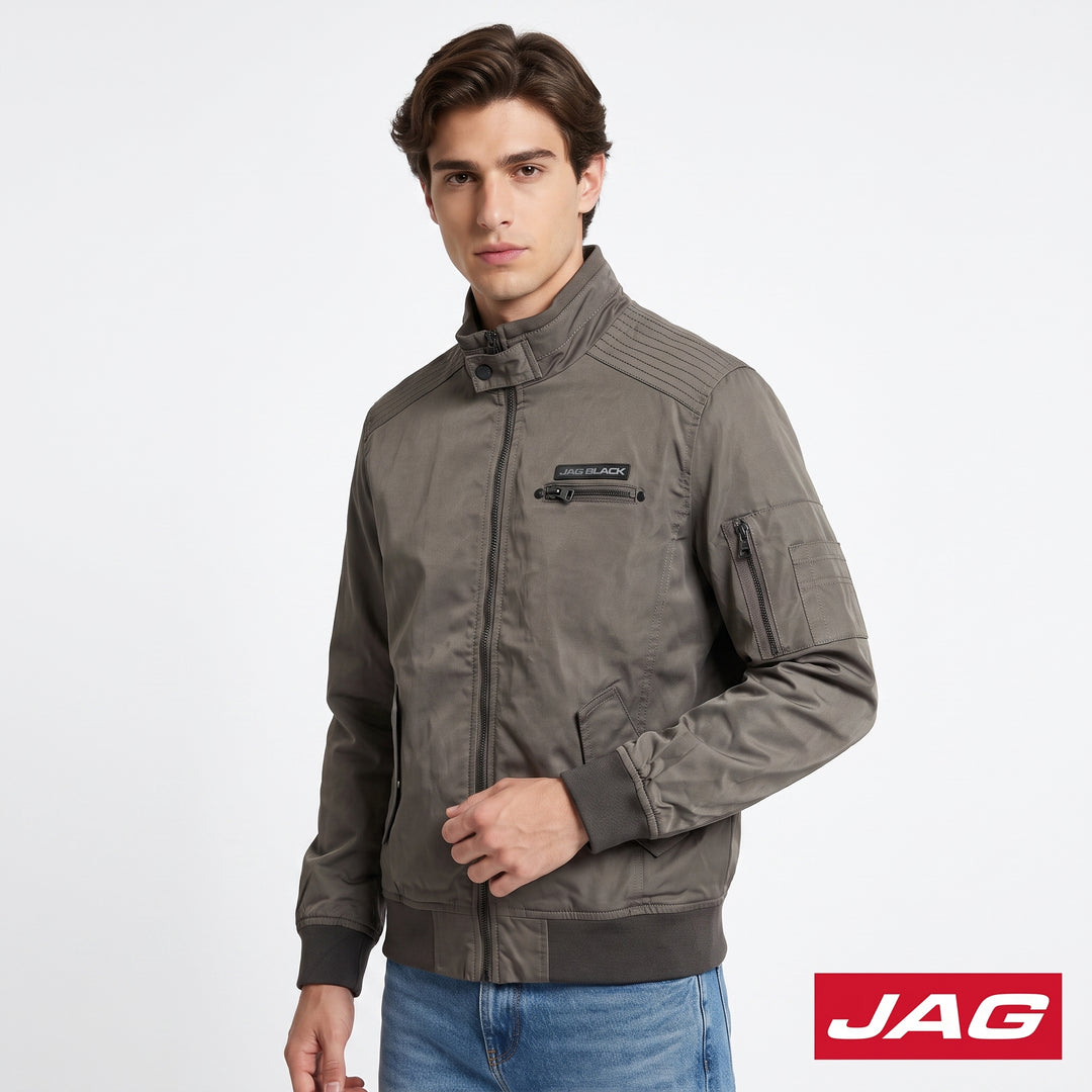 Jag Black Men’s Moto Fit Lightweight Bomber Jacket 57D9F000