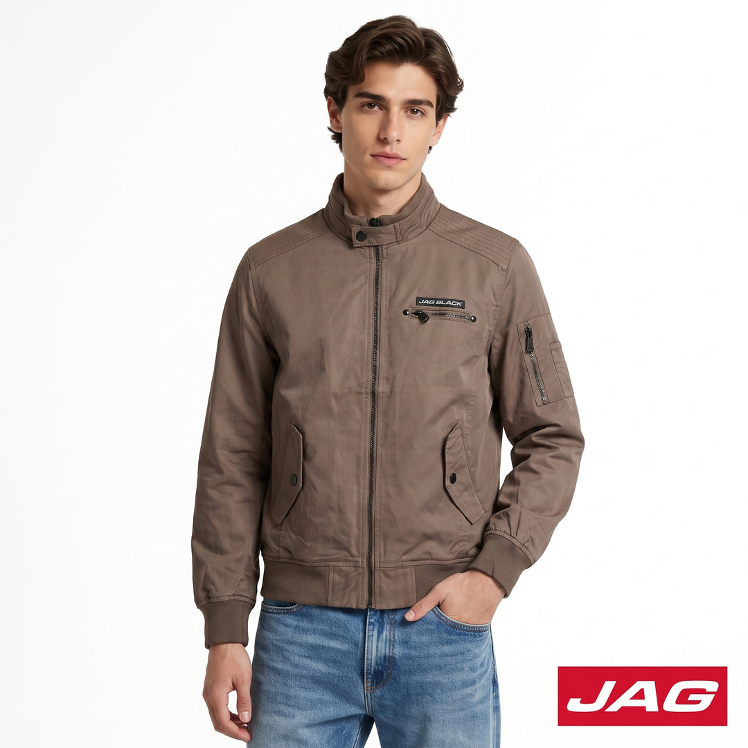 Jag Black Men’s Moto Fit Lightweight Bomber Jacket 57D9F000