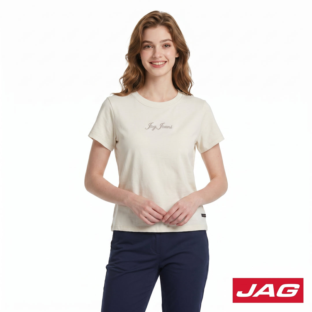 Jag Ladies Casual Roundneck Graphic T‑Shirt 83SM50A0