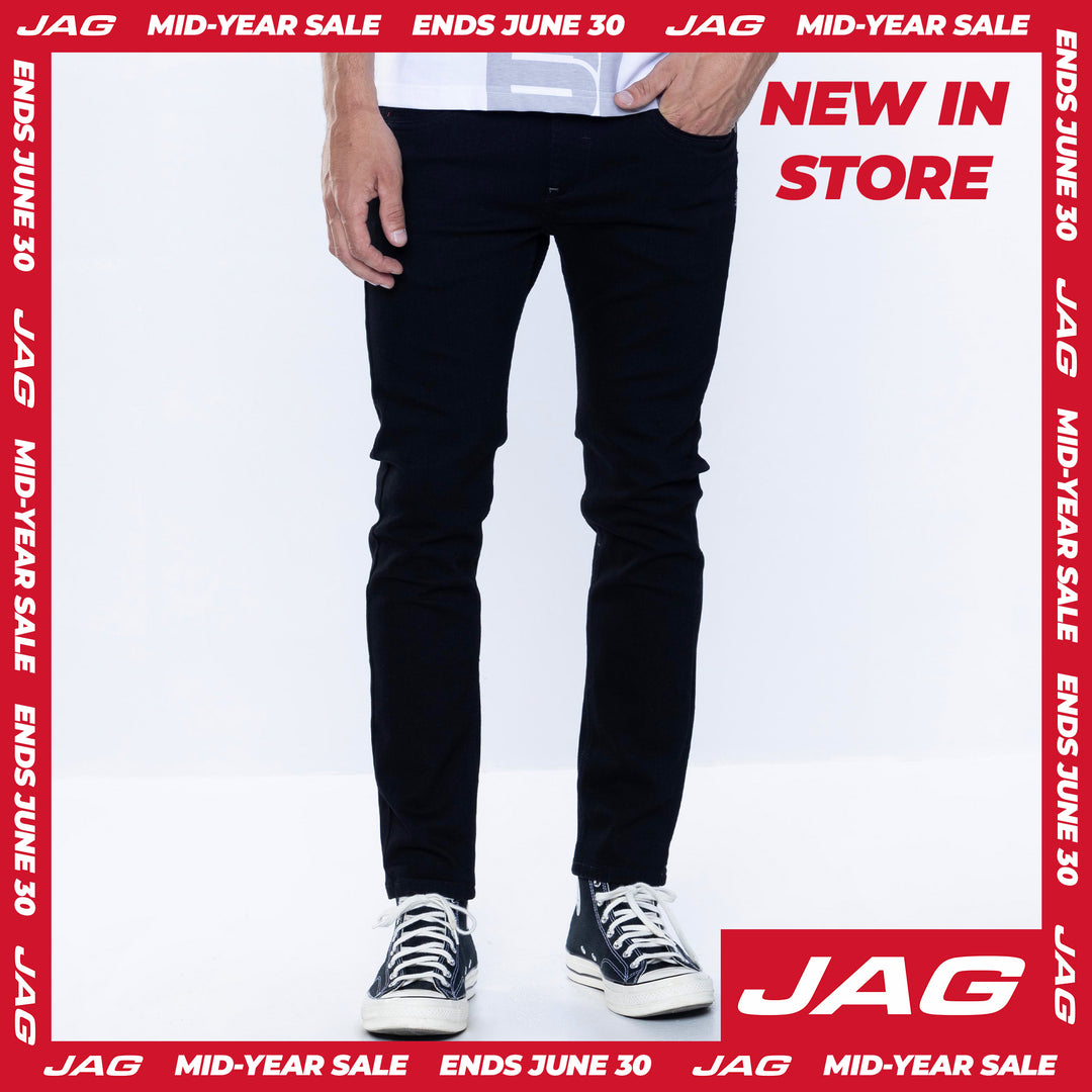 Jag Black Men's Ultra Skinny Jeans 28" Inseam in Garment Wash