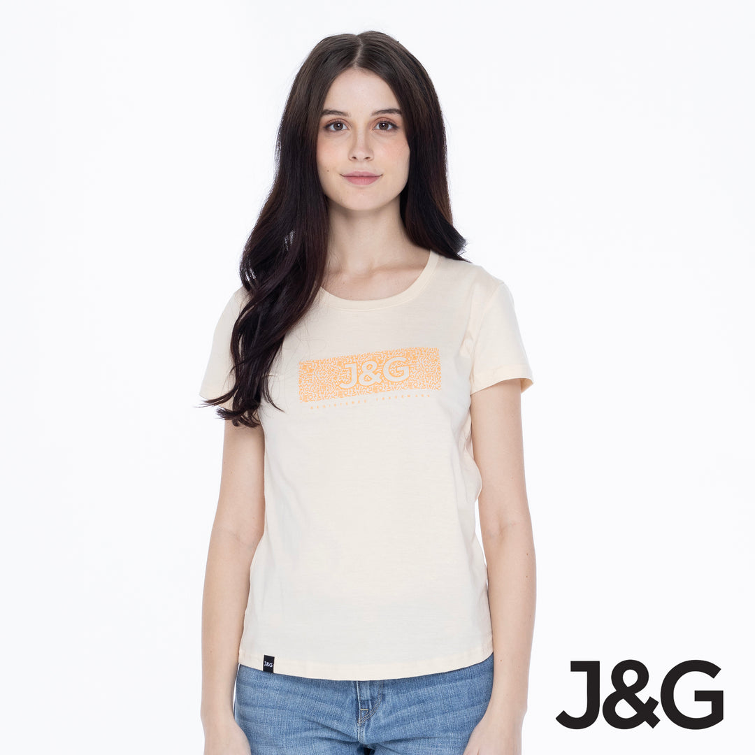 J&G Girl's Relaxed Fit Logo Tee