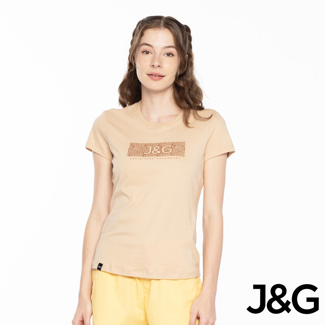 J&G Girl's Relaxed Fit Logo Tee