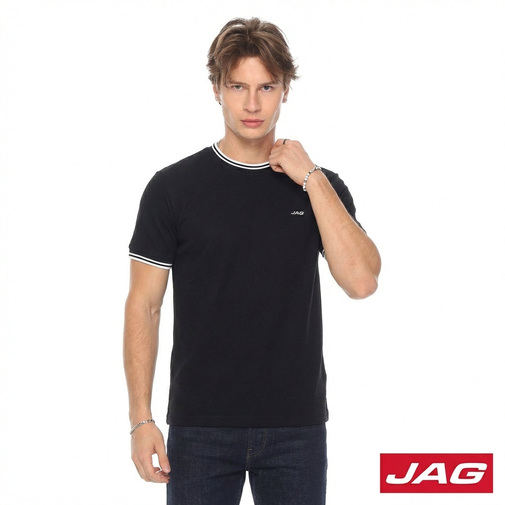 Jag Men's Roundneck Rugged Boxy fit Popcorn 31CU2001