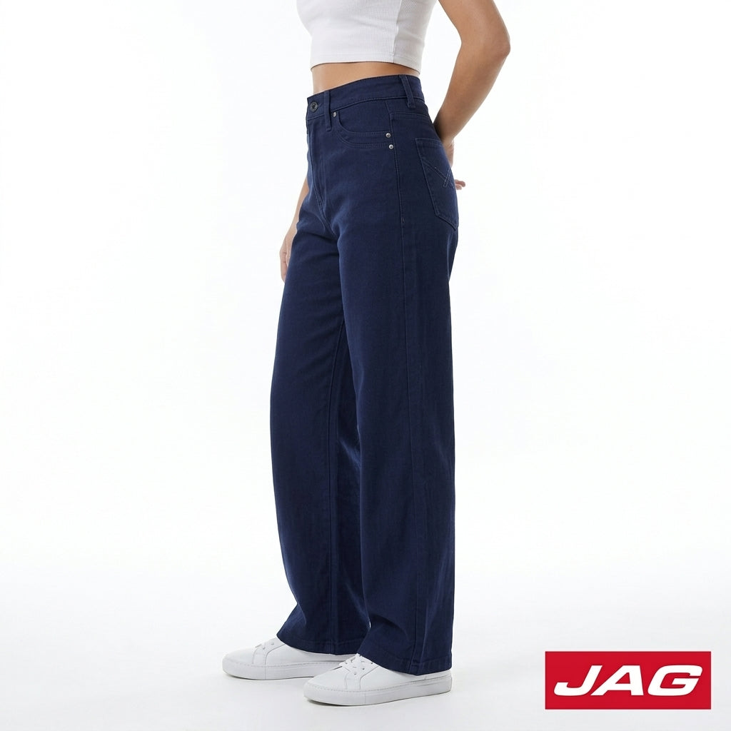 Jag Jeans Women's High Waist Wide Leg Denim Pants Loose Fit 21" 21371084