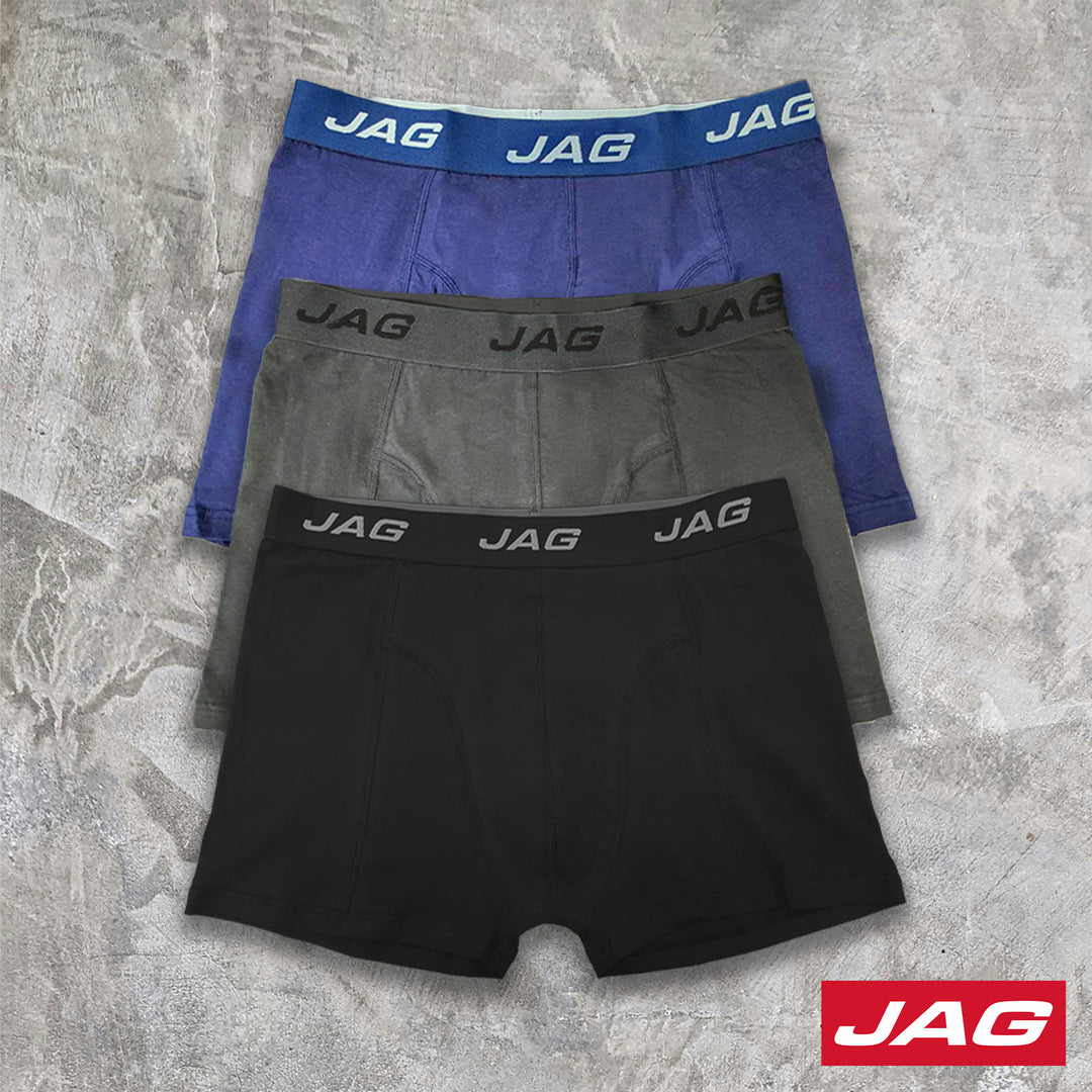 Jag Men's Boxer Brief 3 in 1 Pack Assorted 50AQ3000
