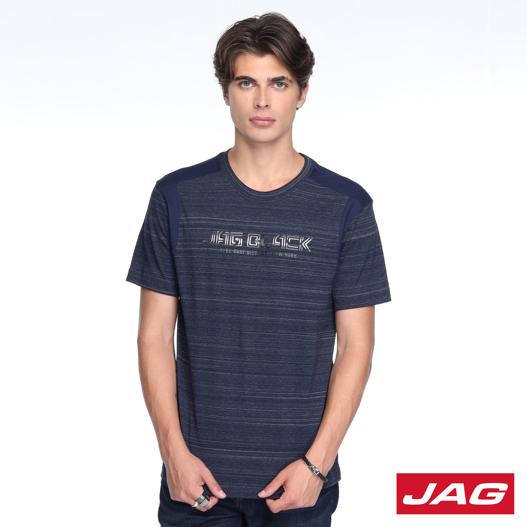 Jag Black Men's Round Neck Rugged Fit 30LF2001