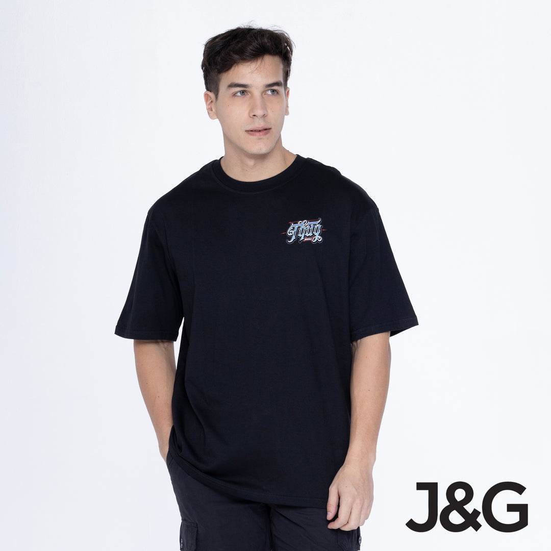 Jagthug Oversized Fit Small Logo Tee