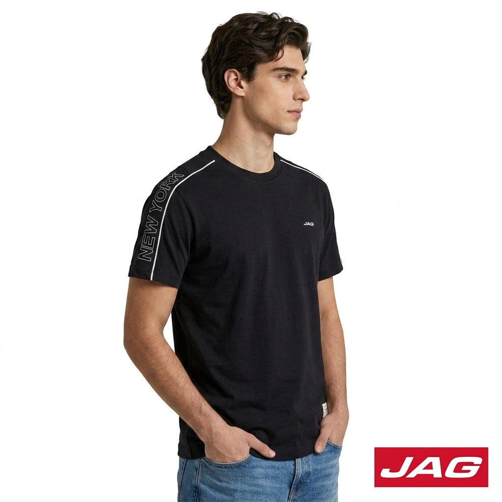 Jag Men’s Rugged Boxy Fit Roundneck T-Shirt 3A082001