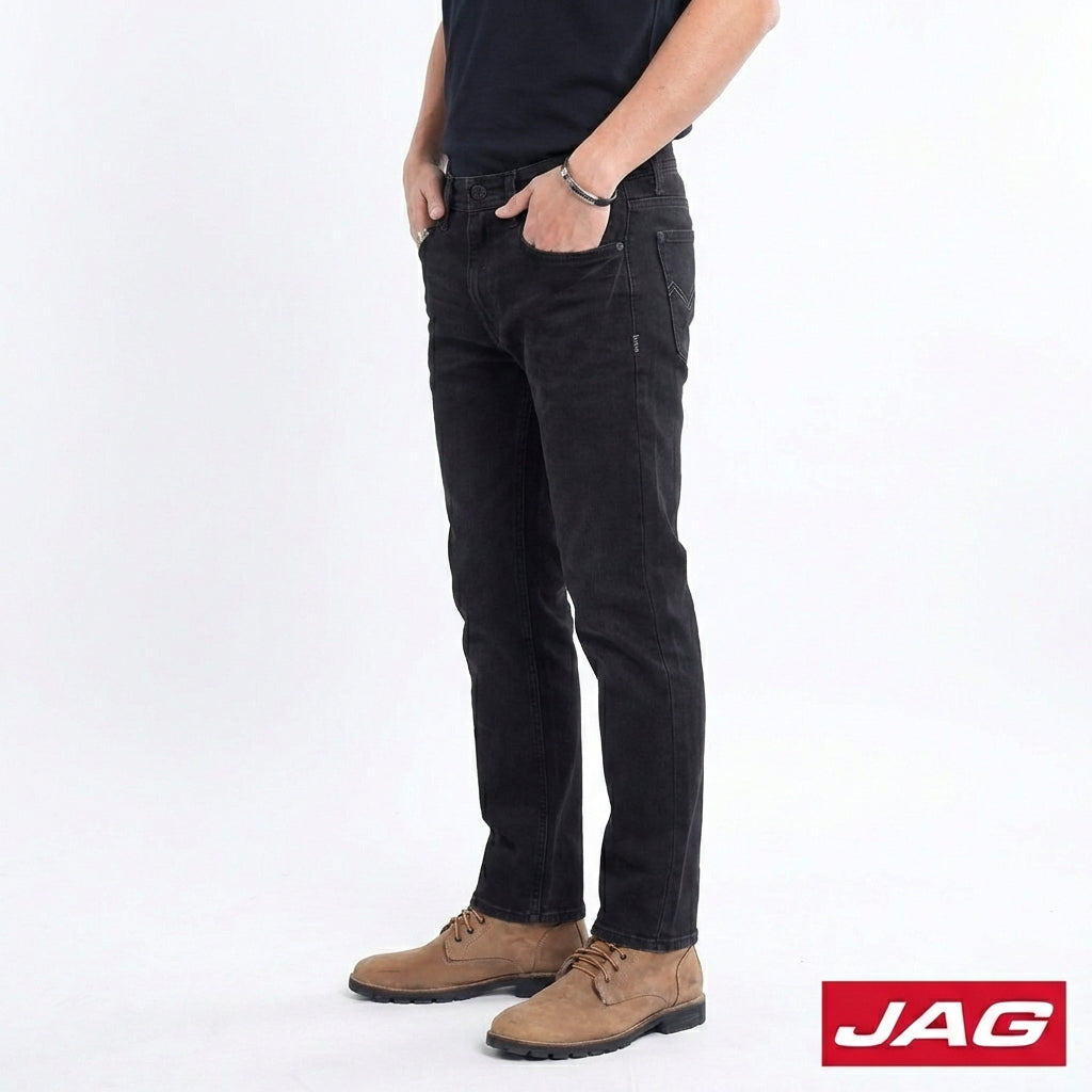 Jag Black Men's Classic Straight Cut Jeans 30" 192464H4