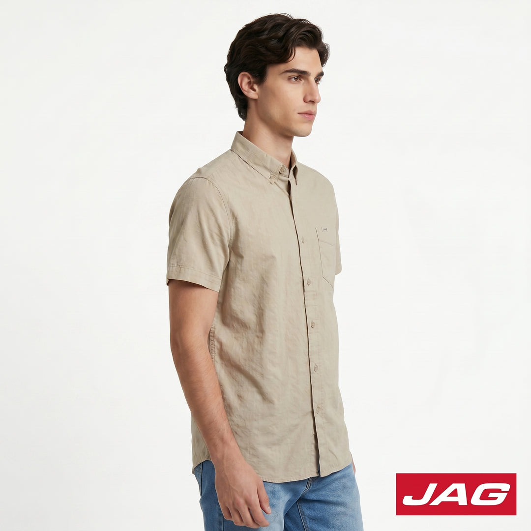 Jag Men's Tailored Fit Short Sleeve Polo 963Y7000