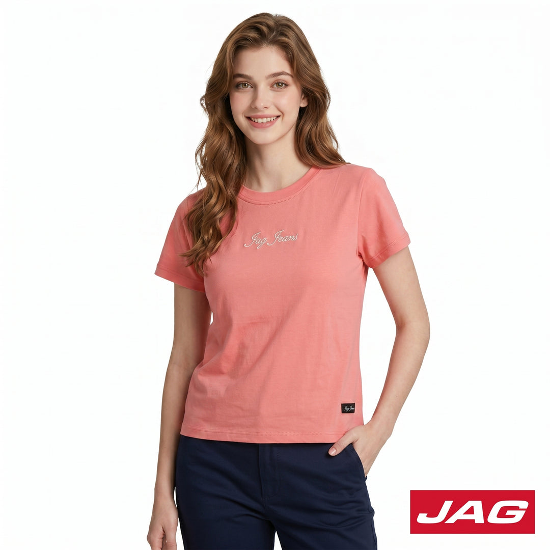 Jag Ladies Casual Roundneck Graphic T‑Shirt 83SM50A0