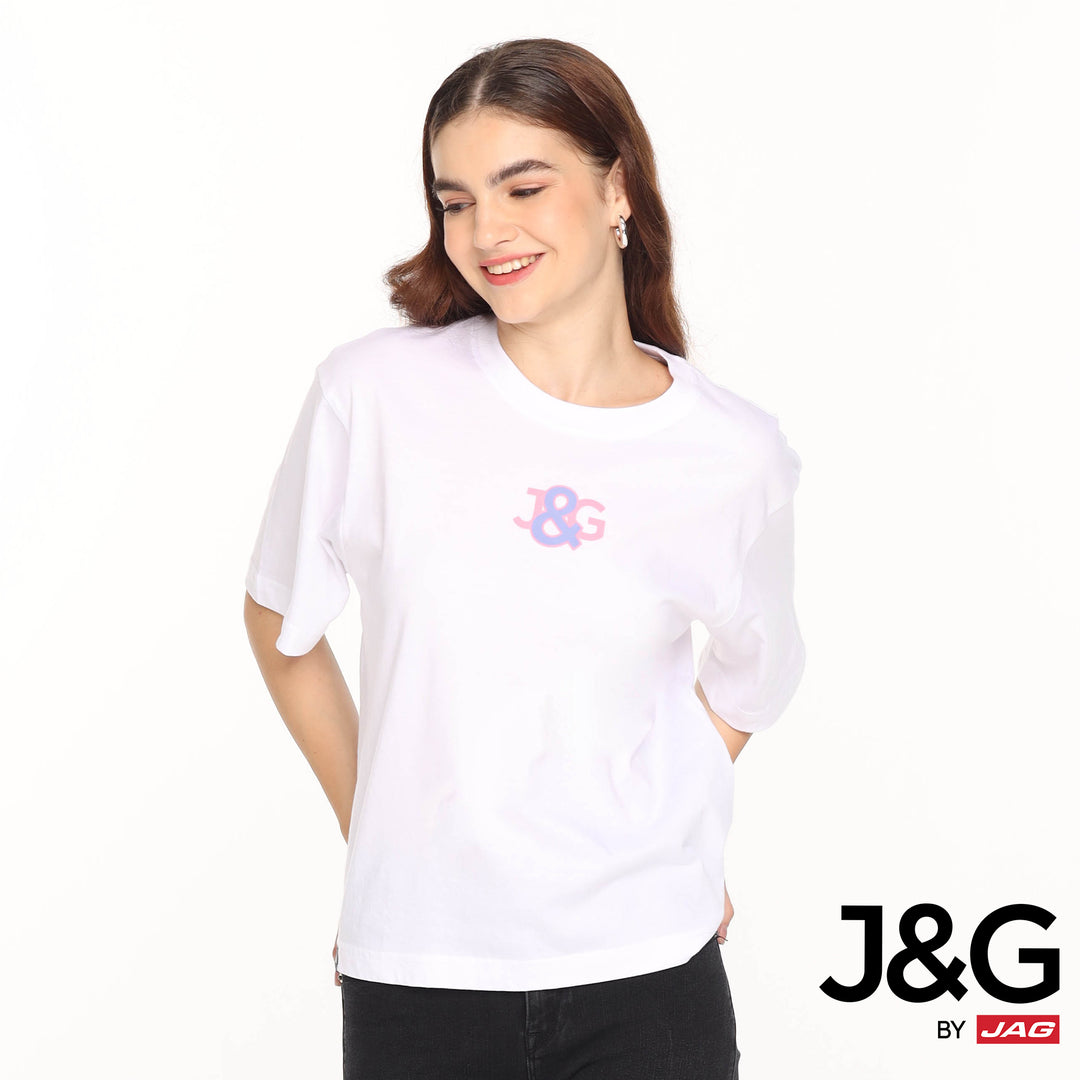 J&G Girls Tops Round Neck Oversized Crew Neck