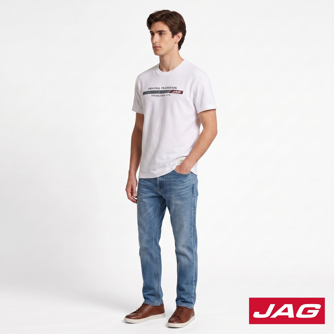 Jag Men’s Rugged Boxy Fit Basic Roundneck T-Shirt 32RE2001