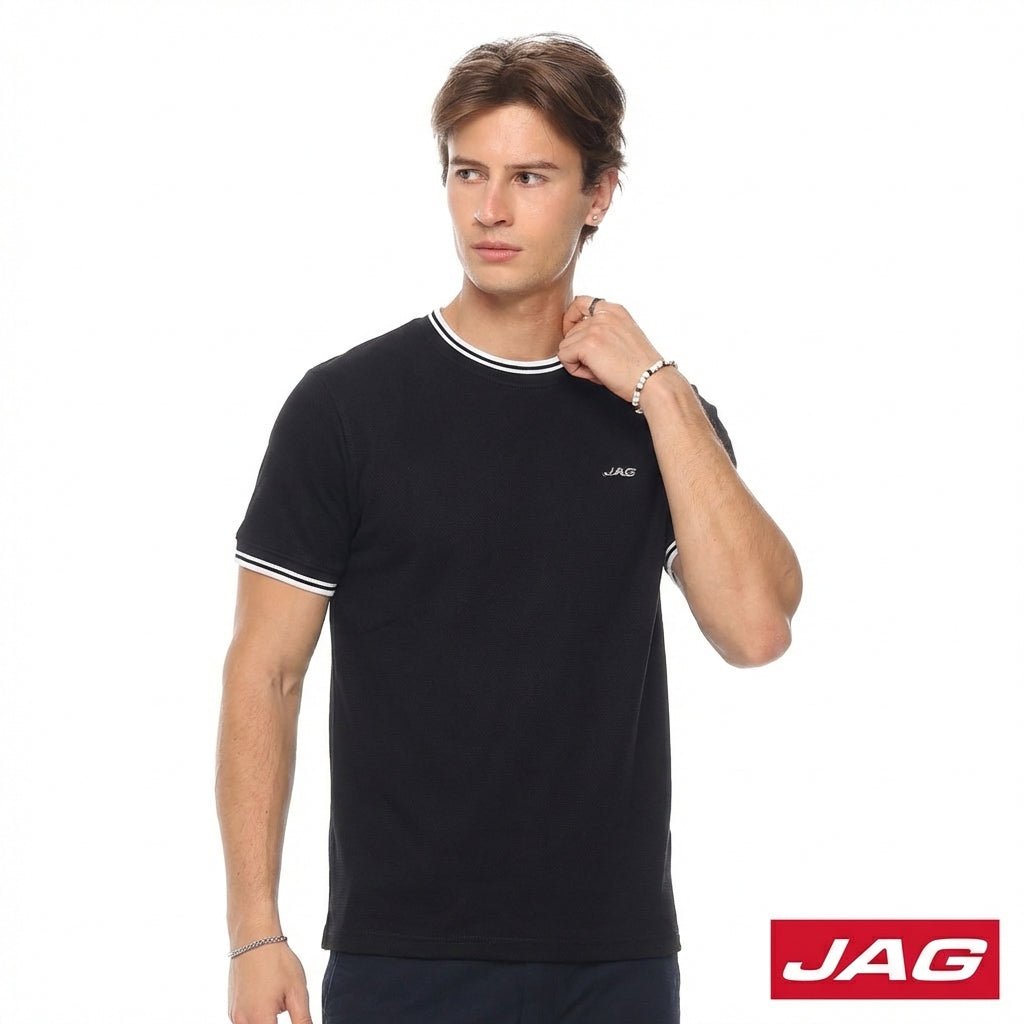 Jag Men's Roundneck Rugged Boxy fit Popcorn 31CU2001