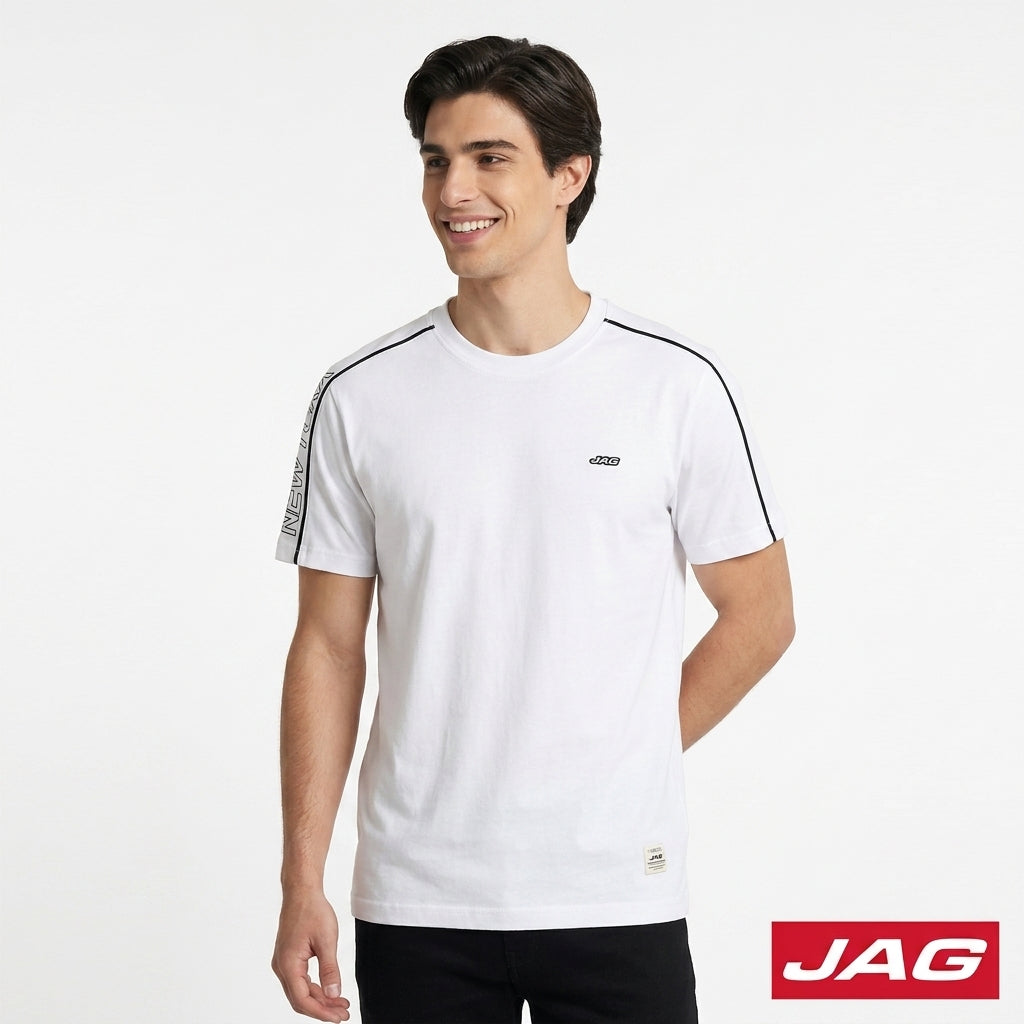 Jag Men’s Rugged Boxy Fit Roundneck T-Shirt 3A082001