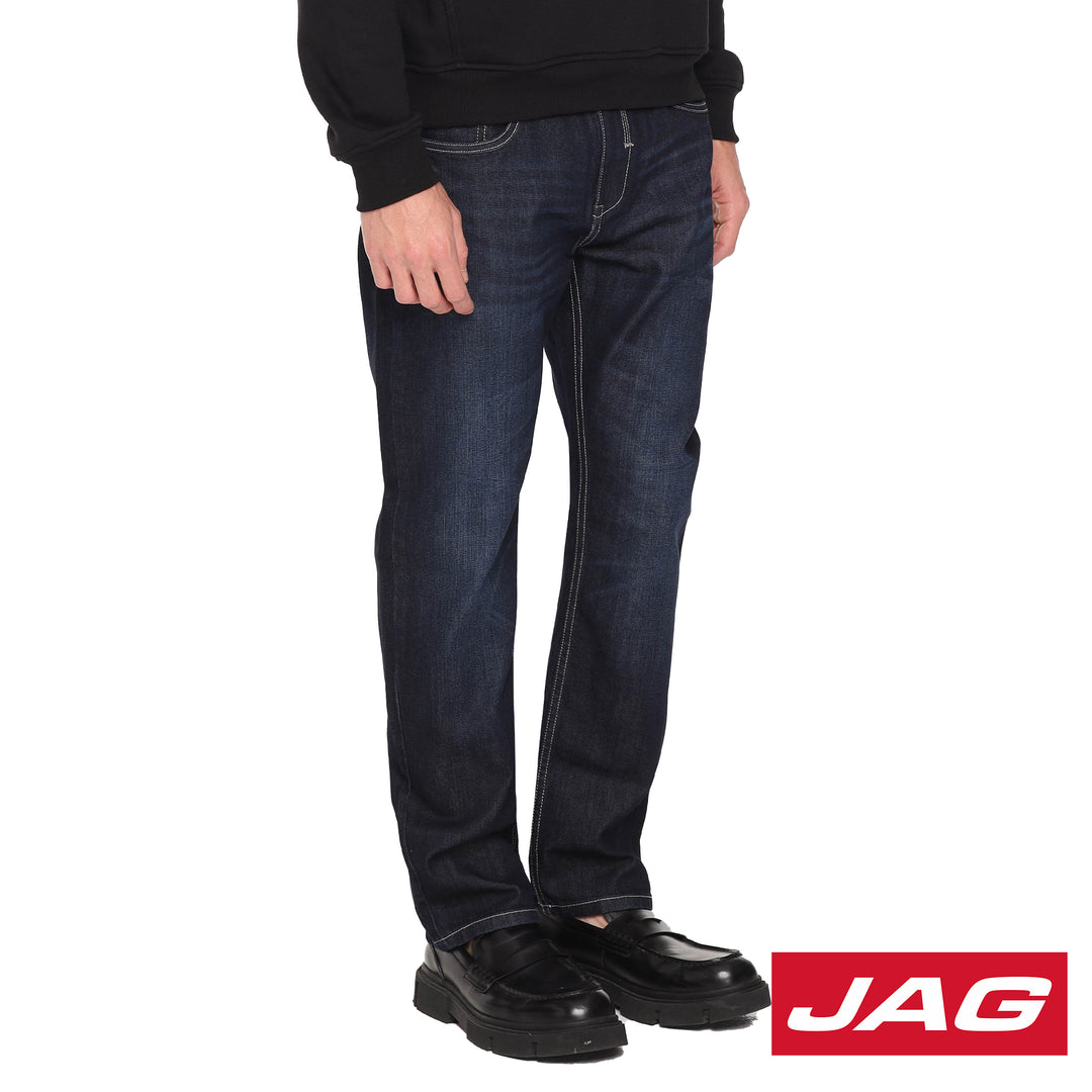 Jag Men's Tapered 28" Inseam Denim Pants