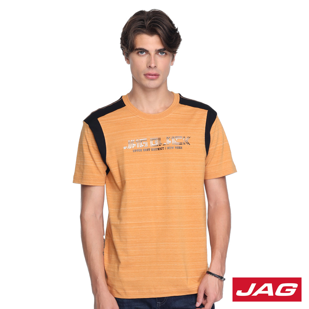 Jag Black Men's Round Neck Rugged Fit 30LF2001