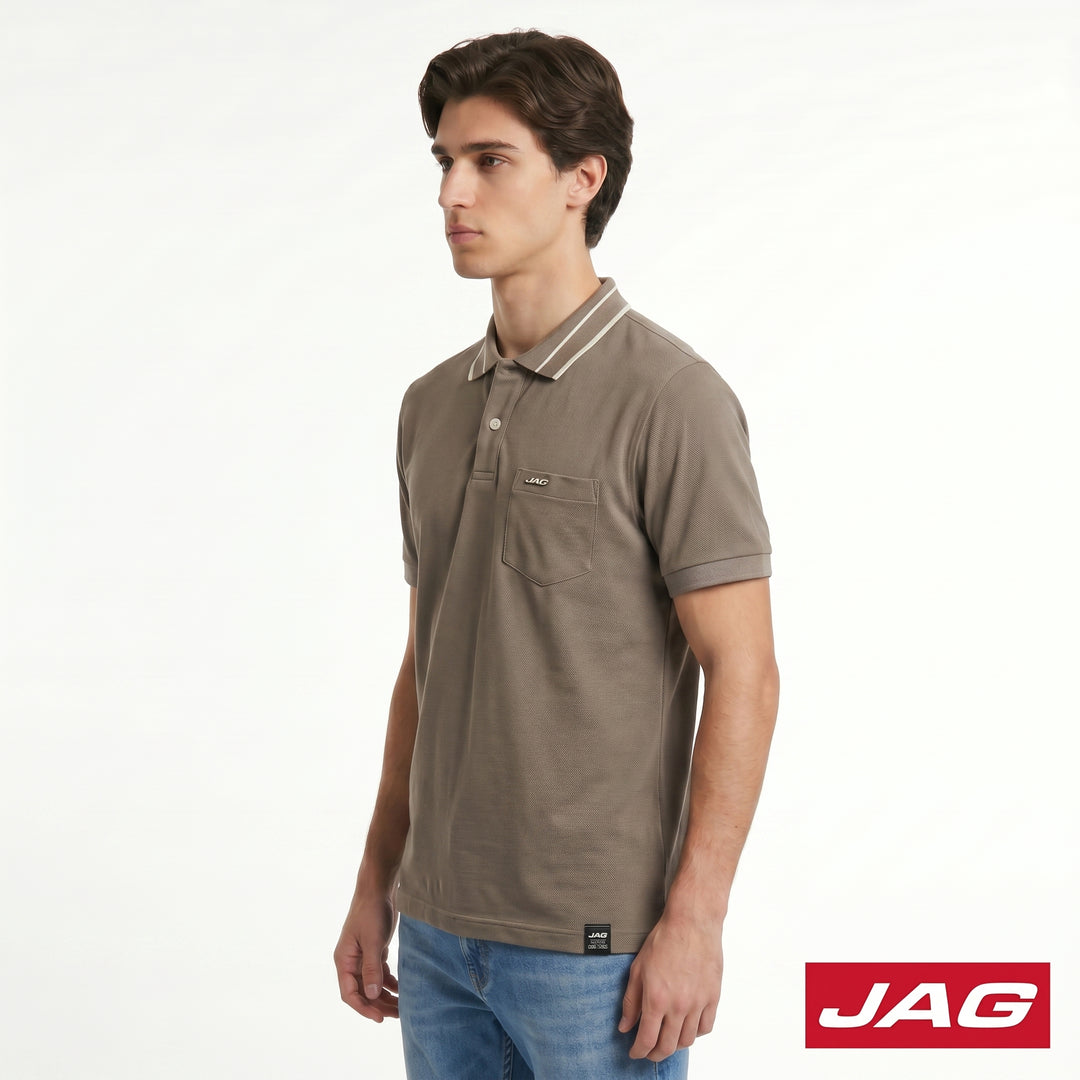 Jag Men's American Vintage Short Sleeve Polo Shirt 91PJ3000