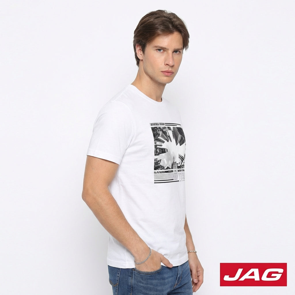 Jag Men's Roundneck Rugged Boxy fit 32R42001