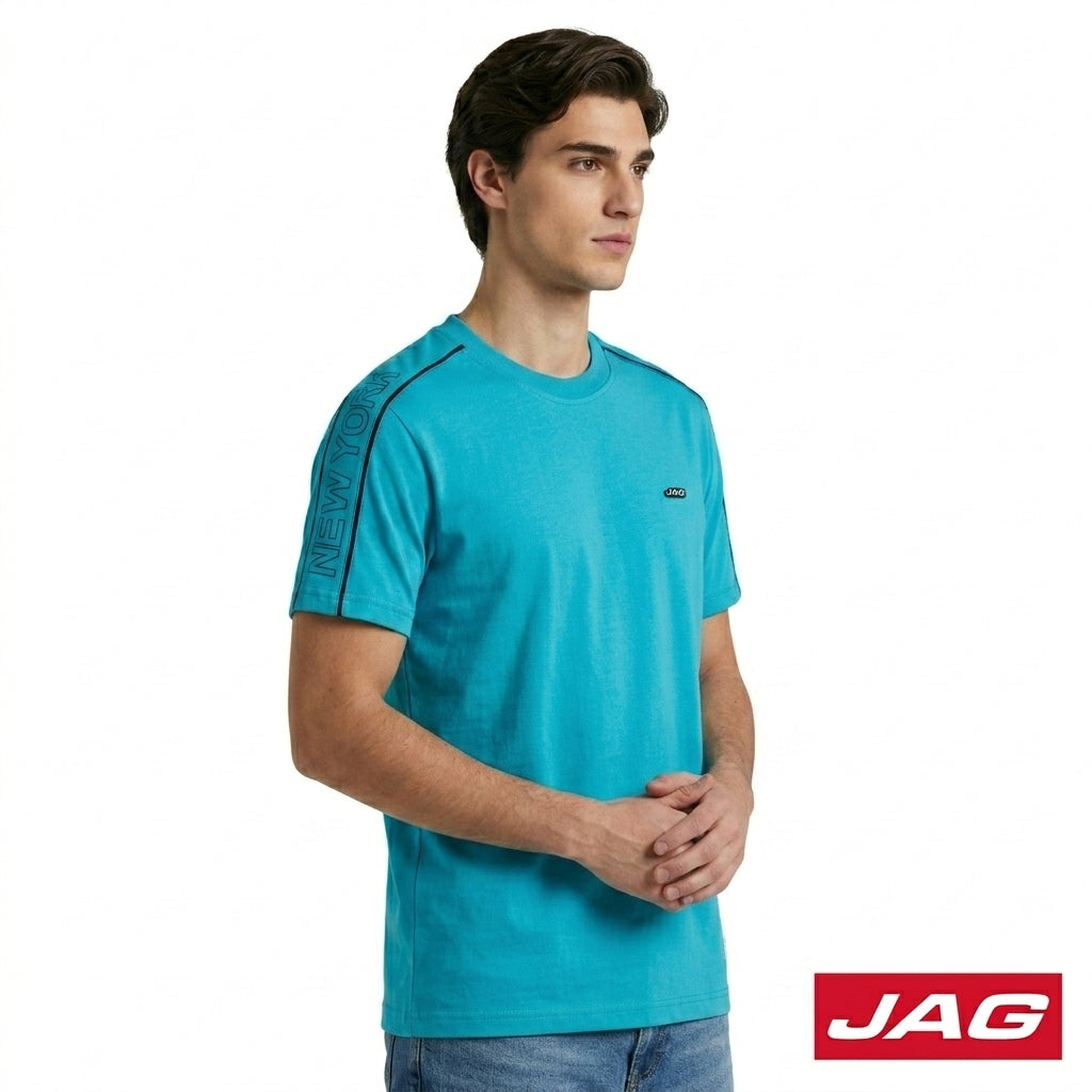 Jag Men’s Rugged Boxy Fit Roundneck T-Shirt 3A082001