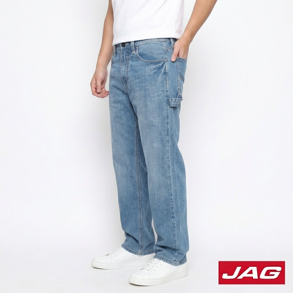 Jag Men’s Baggy Denim Jeans 30" Wide Straight Pants 19933413