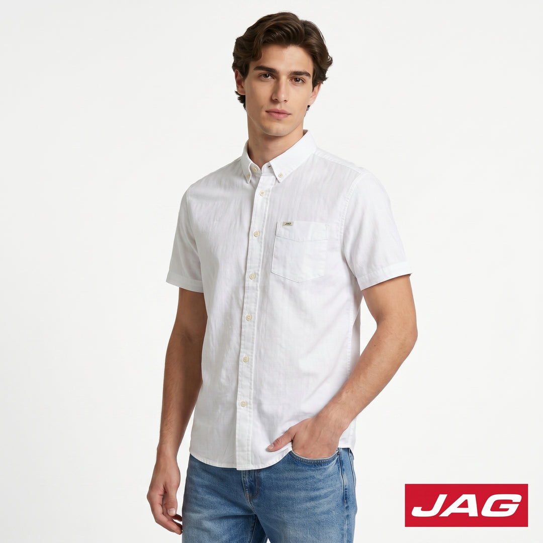 Jag Men's Tailored Fit Short Sleeve Polo 963Y7000
