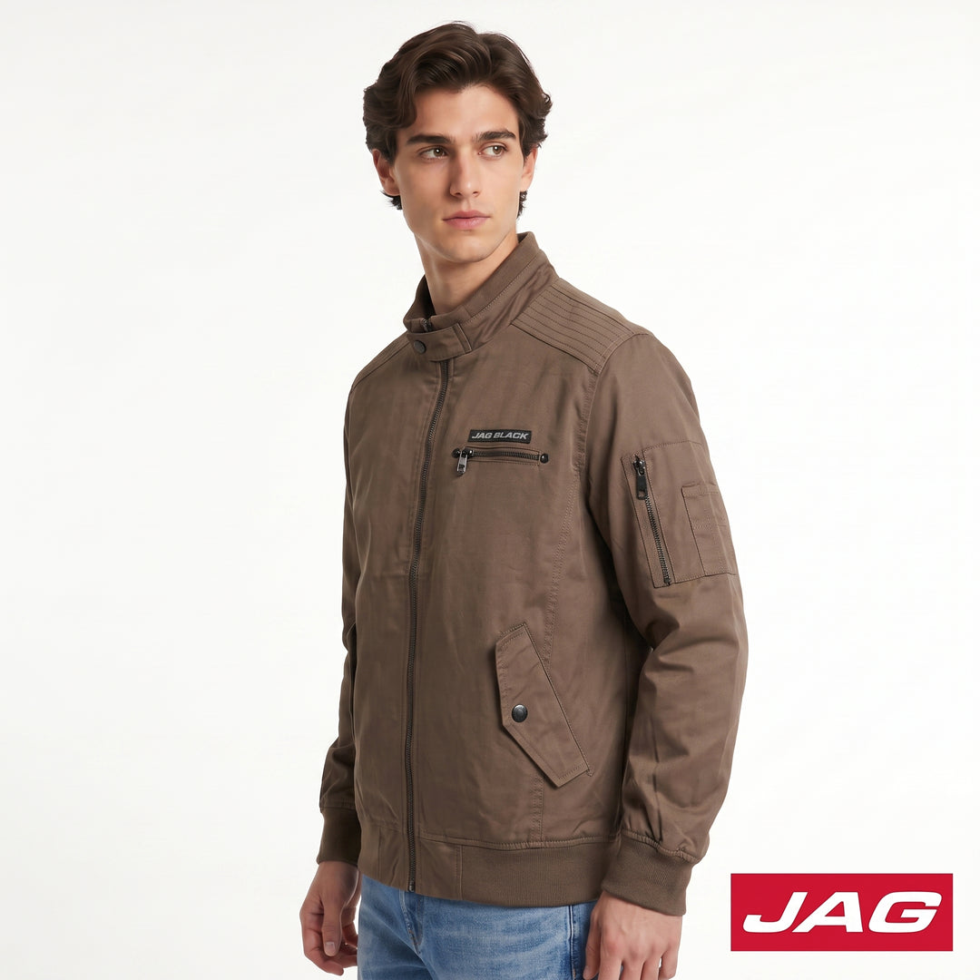 Jag Black Men’s Moto Fit Lightweight Bomber Jacket 57D9F000