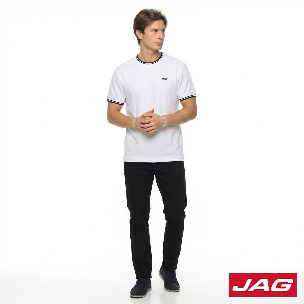 Jag Men's Roundneck Rugged Boxy fit Popcorn 31CU2001
